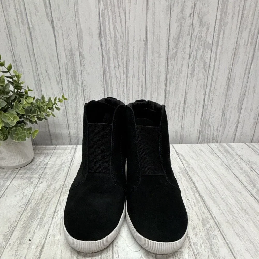 Womens Size 9 SOREL Out 'N About Black Suede Ankle Bootie EU40 UK7